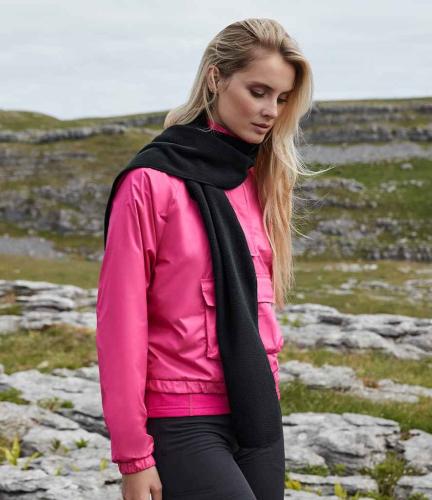 Beechfield Recycled Fleece Scarf - BLK - ONE